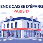 Illustration style urbain caisse d epargne paris 17