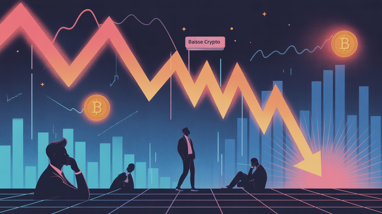 Illustration baisse crypto volatilité et opportunité