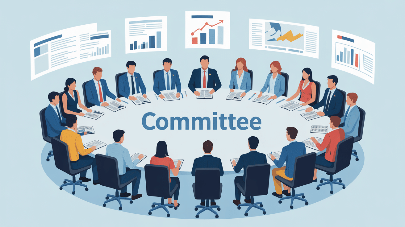 Committee autour table prise de décision organisation