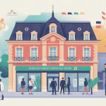 credit agricole paris agence illustration façade