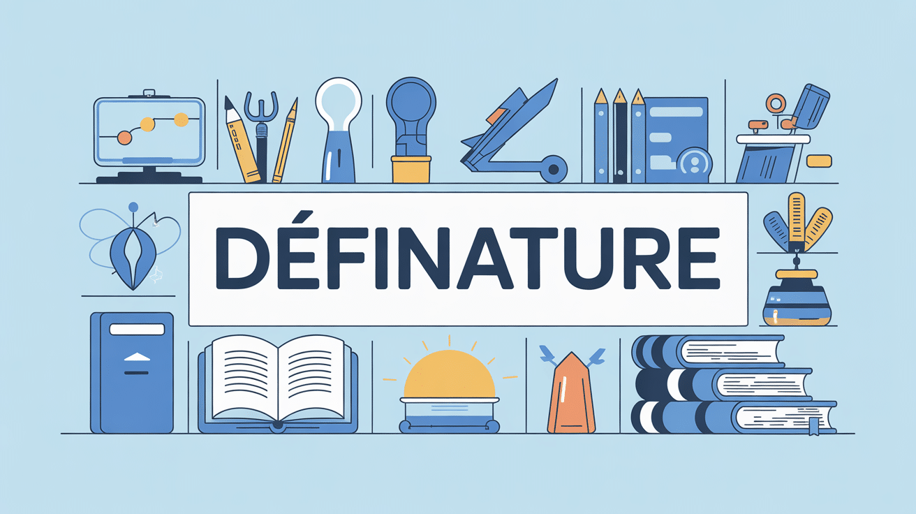 illustration definature outils écriture et glossaire