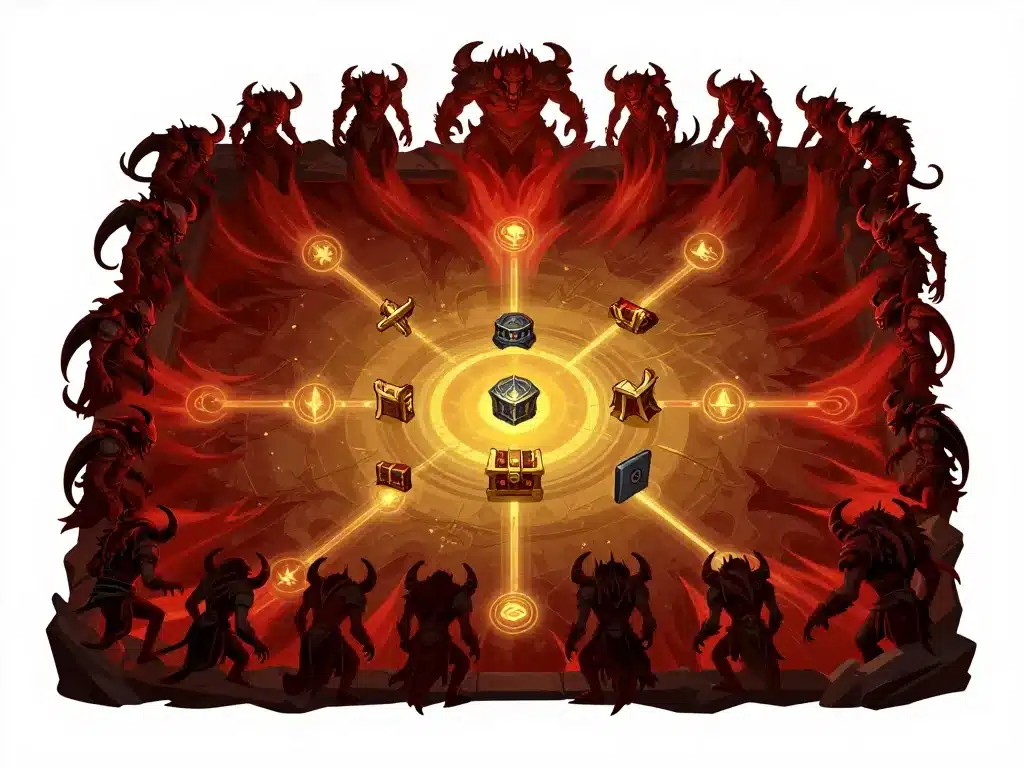 Infernal Hordes Diablo 4 schéma vague et récompenses