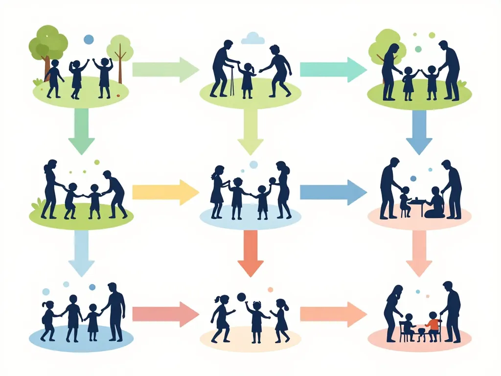 Schéma adaptation jeux coopératifs âge contexte