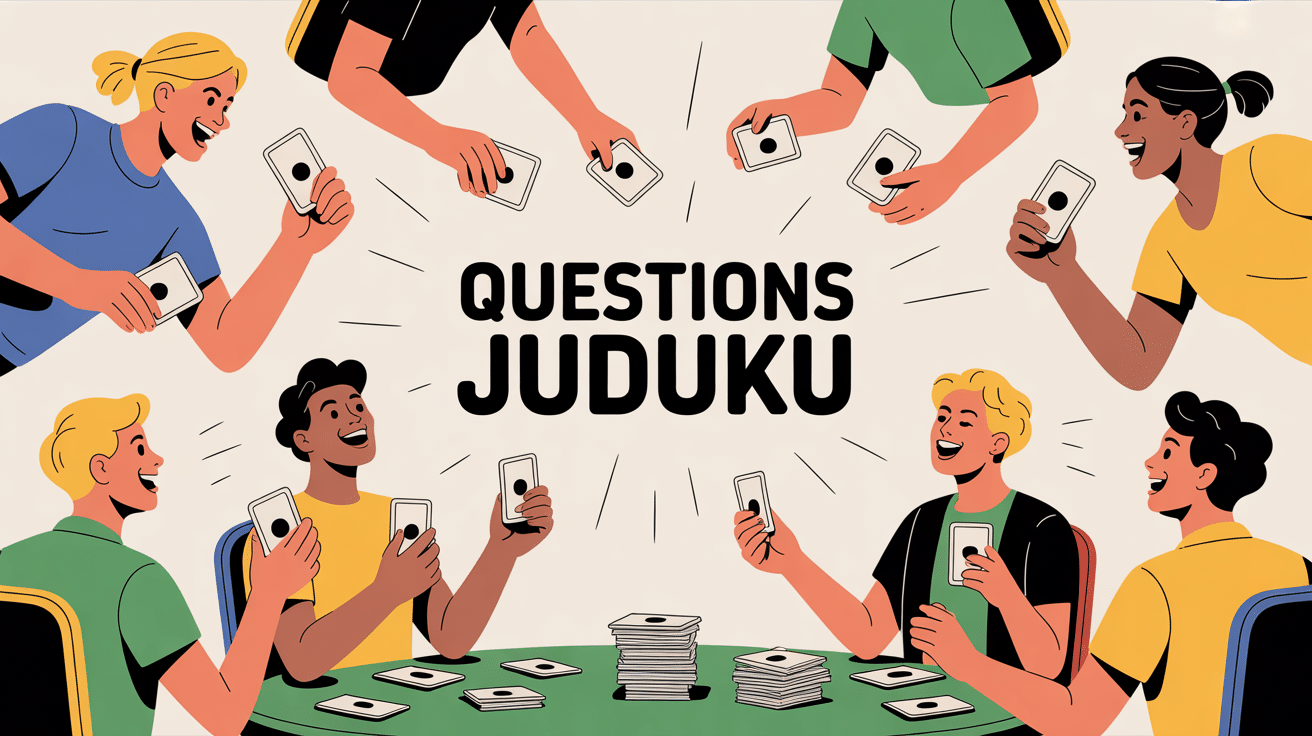 groupe s'amuse autour d'un jeu juduku question