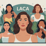 Illustration laca en beauté pour cheveux ongles maquillage