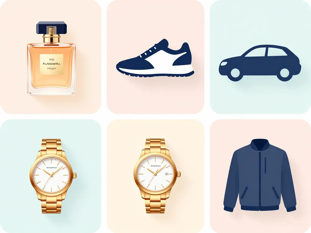 marques en c icônes illustrant secteurs consommation