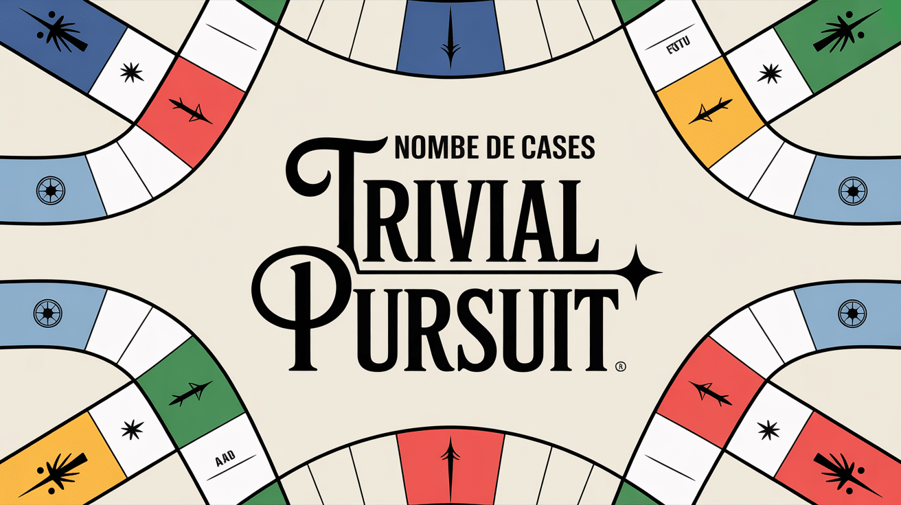 nombre de cases trivial pursuit vue du plateau