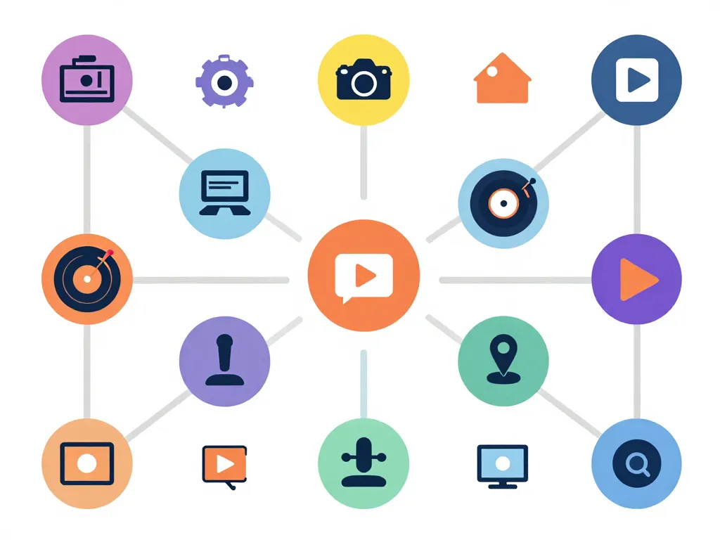 Schéma conceptuel des acteurs de la production audiovisuelle Paris