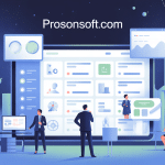 illustration plateforme prosonsoft.com univers gestion entreprise