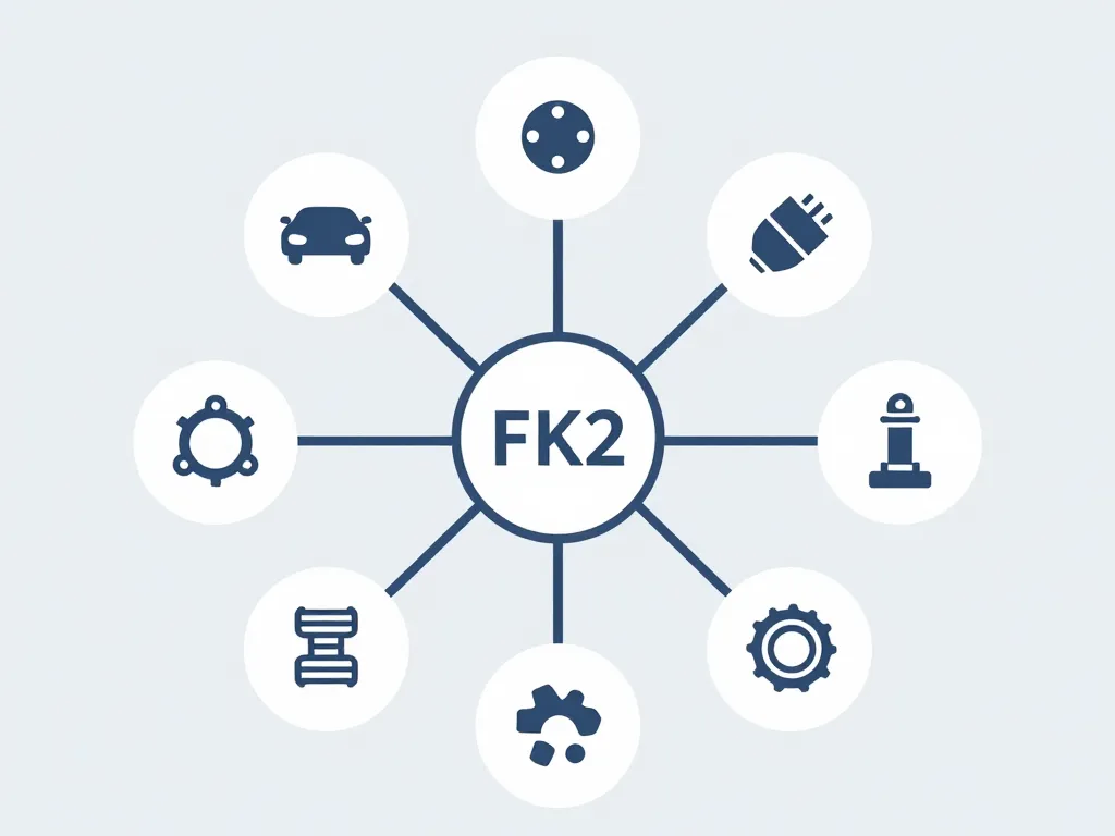 diagramme du fk2 dans différents secteurs industriels
