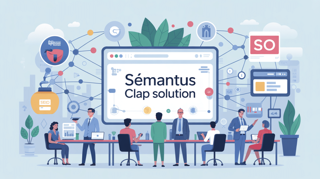 Sémantus Clap Solution vue globale analyse sémantique SEO cocons
