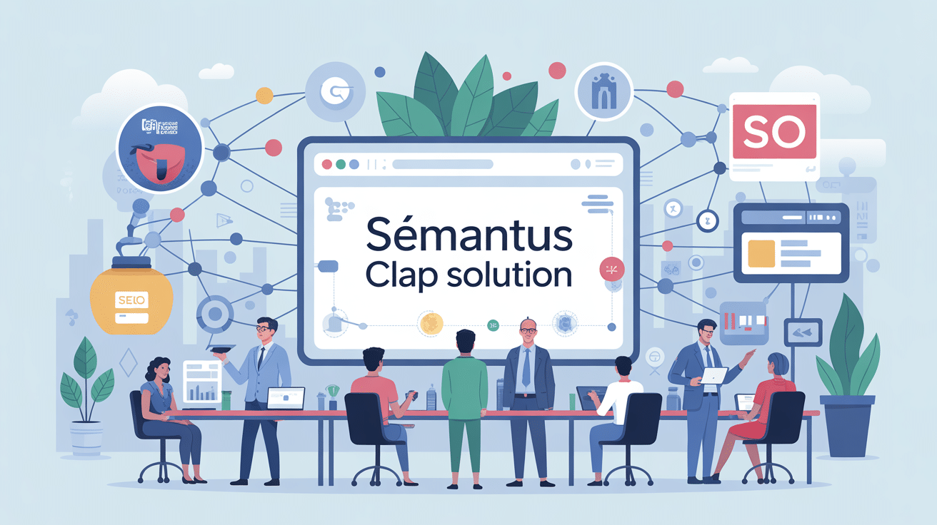Sémantus Clap Solution vue globale analyse sémantique SEO cocons