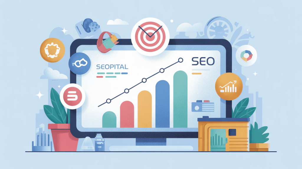 Illustration seopital écosystème SEO