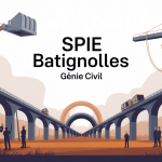 spie batignolles génie civil illustration chantier infrastructures France