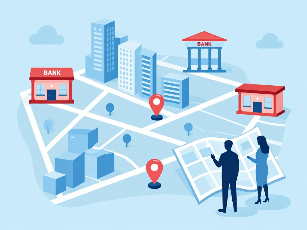 Carte stylisée agences caisse d epargne paris 17