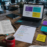 5 principes de la gestion du temps, bureau moderne, matrice Eisenhower