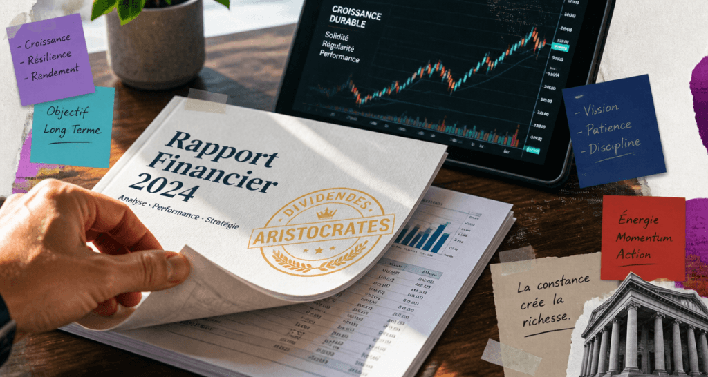 action a dividende aristocrate rapport et graphique boursier