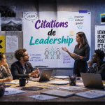 citation leadership équipe discussion moderne