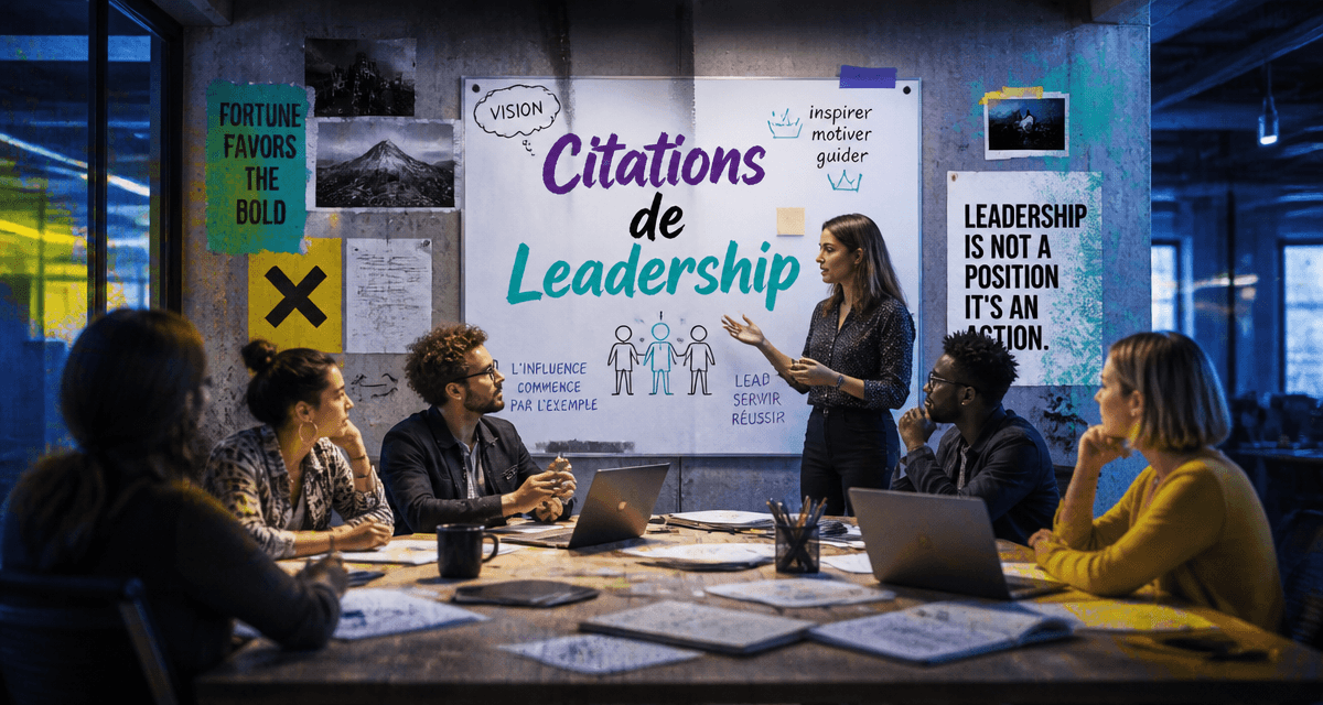 citation leadership équipe discussion moderne