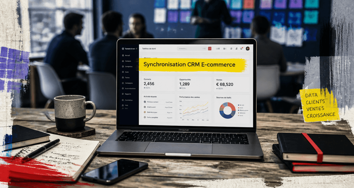 crm and e commerce tableau de bord synchronisation