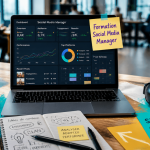 formation social media manager coworking ordinateur