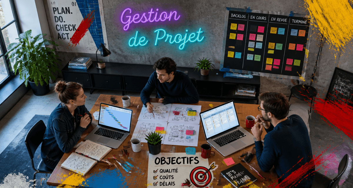 gestion de projet métier bureau moderne équipe