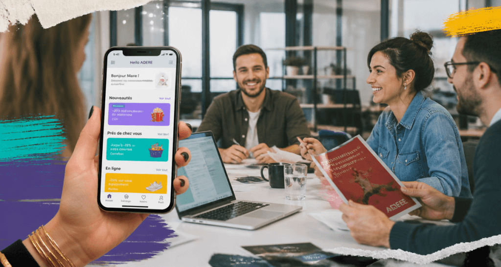 hello adere application smartphone open space
