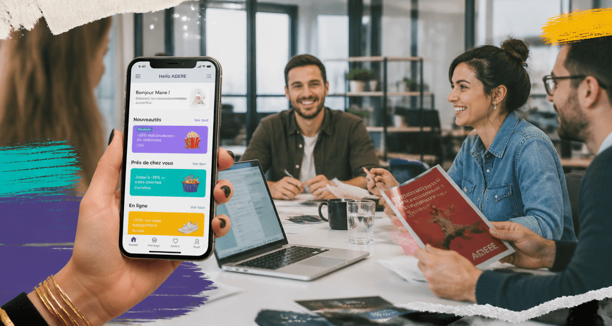 hello adere application smartphone open space