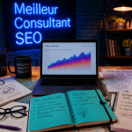 Meilleur consultant SEO documents et ordinateur