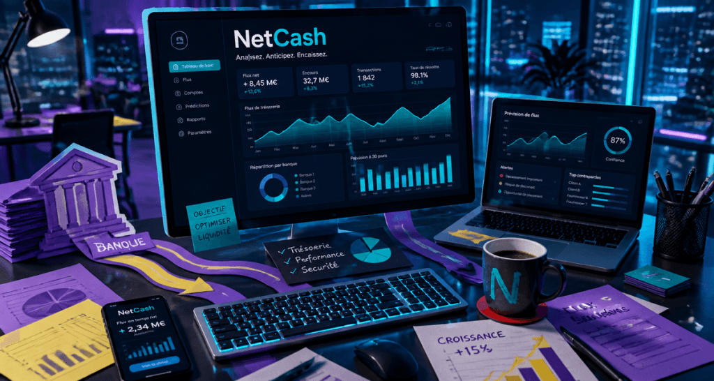 netcash gestion trésorerie automatisée