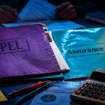 PEL ou assurance vie dossiers sur table avec calculatrice