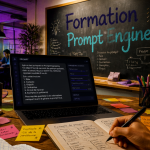 prompt engineer formation table carnet ordinateur