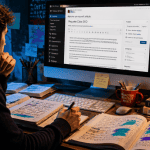 Rédacteur travaillant sur requete cible SEO