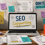 seo copywriting laptop bureau créatif
