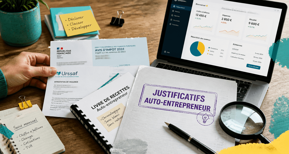 auto entrepreneur fiche de paie documents officiels banque