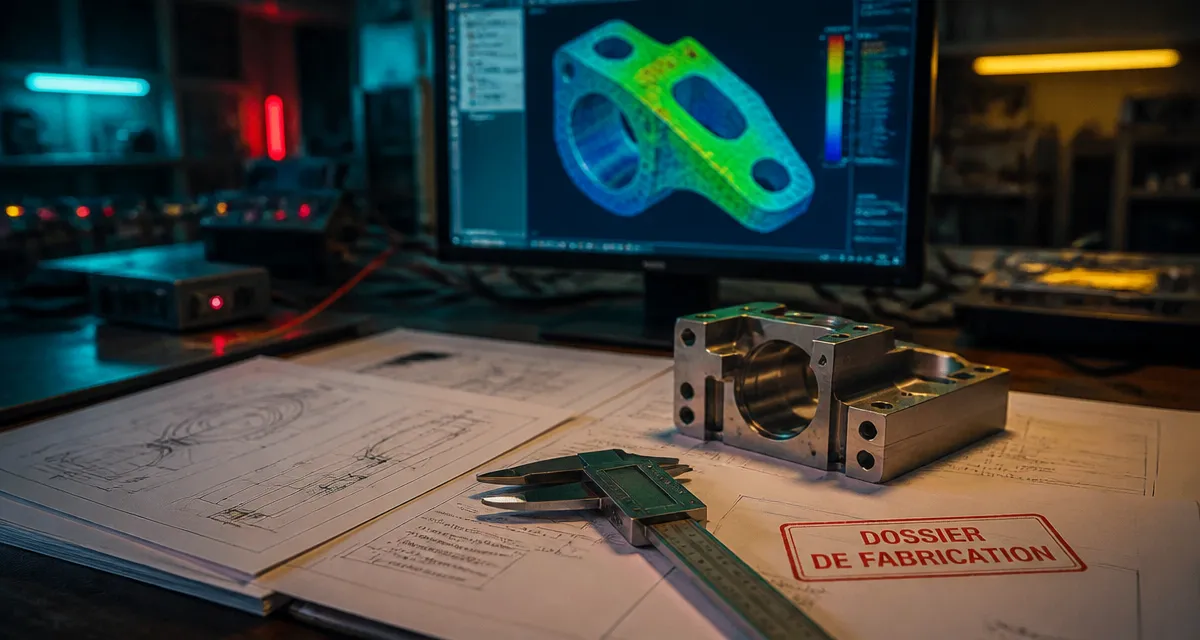 Bureau d’étude mécanique : plans techniques et CAO CAE pour industrialisation
