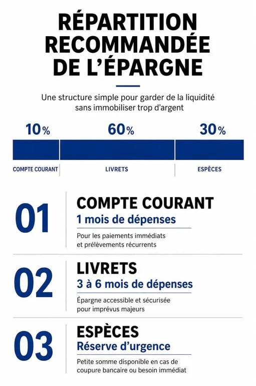 Répartition optimale de l'épargne pour sécuriser son argent en 2025