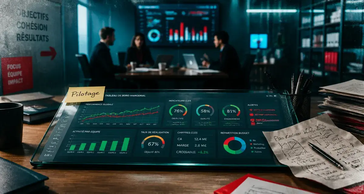 management tableau de bord avec 3 indicateurs pour piloter sans micro-manager