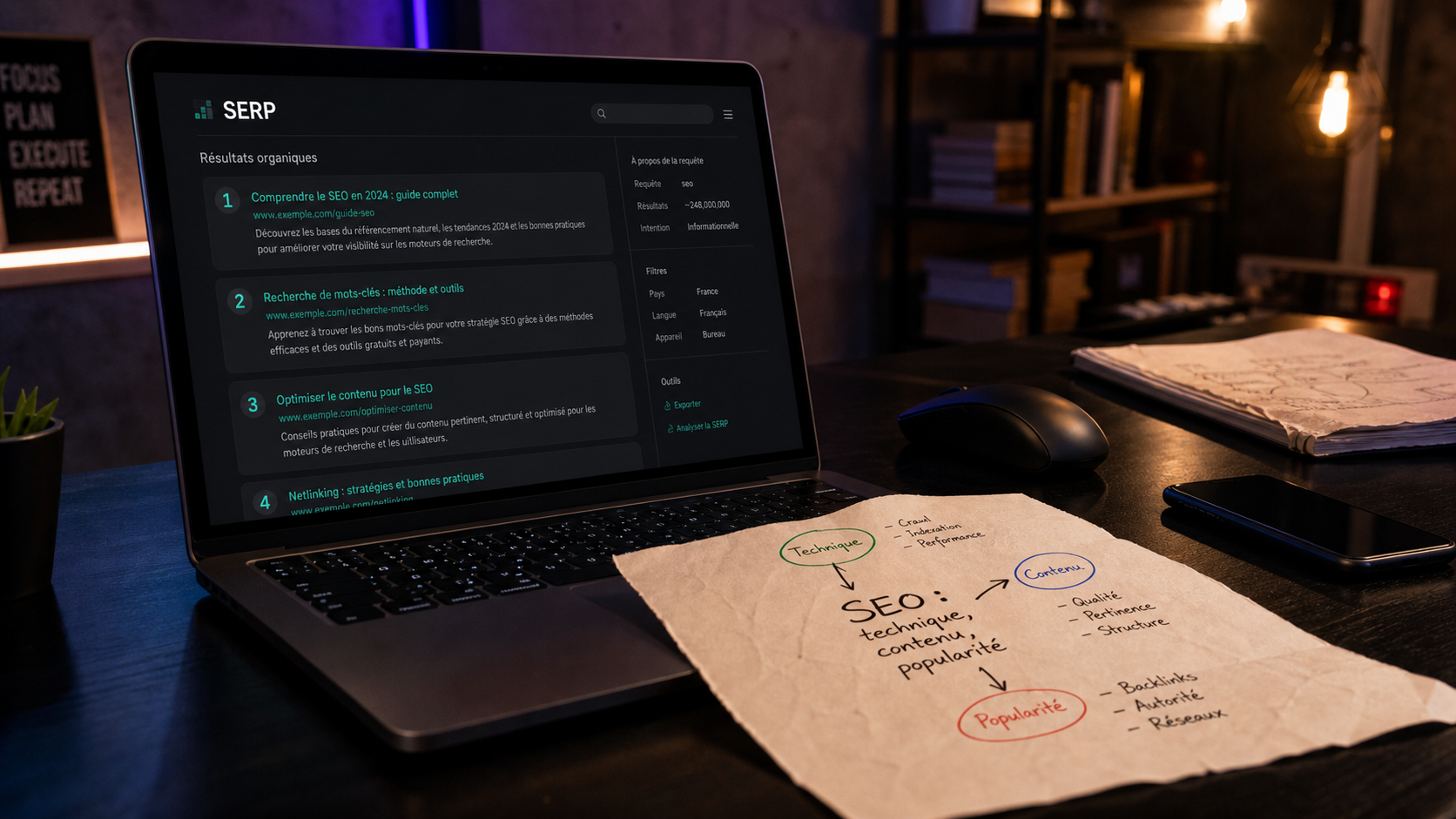Referencement naturel seo : technique, contenu, popularité