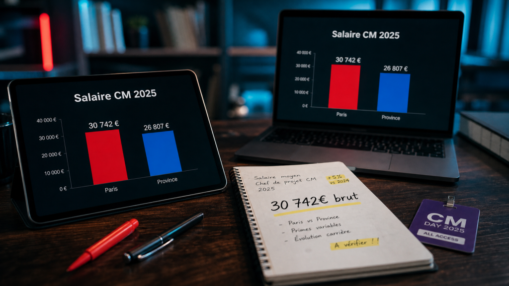 Salaire community manager 2025 : chiffres réels et leviers pour dépasser 40k€