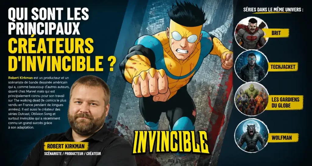 Qui sont les principaux créateurs d&rsquo;invincible ?