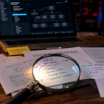 Blog and SEO : clusters thématiques et SEO sur ordinateur et fiches