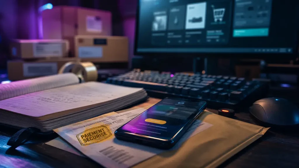 E commerce c est quoi : paiement e-commerce sur écran