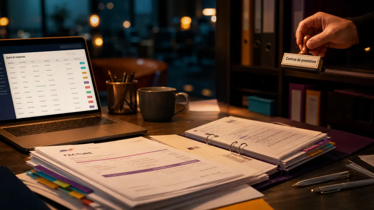 Entreprise administrative : factures, relances et dossiers RH