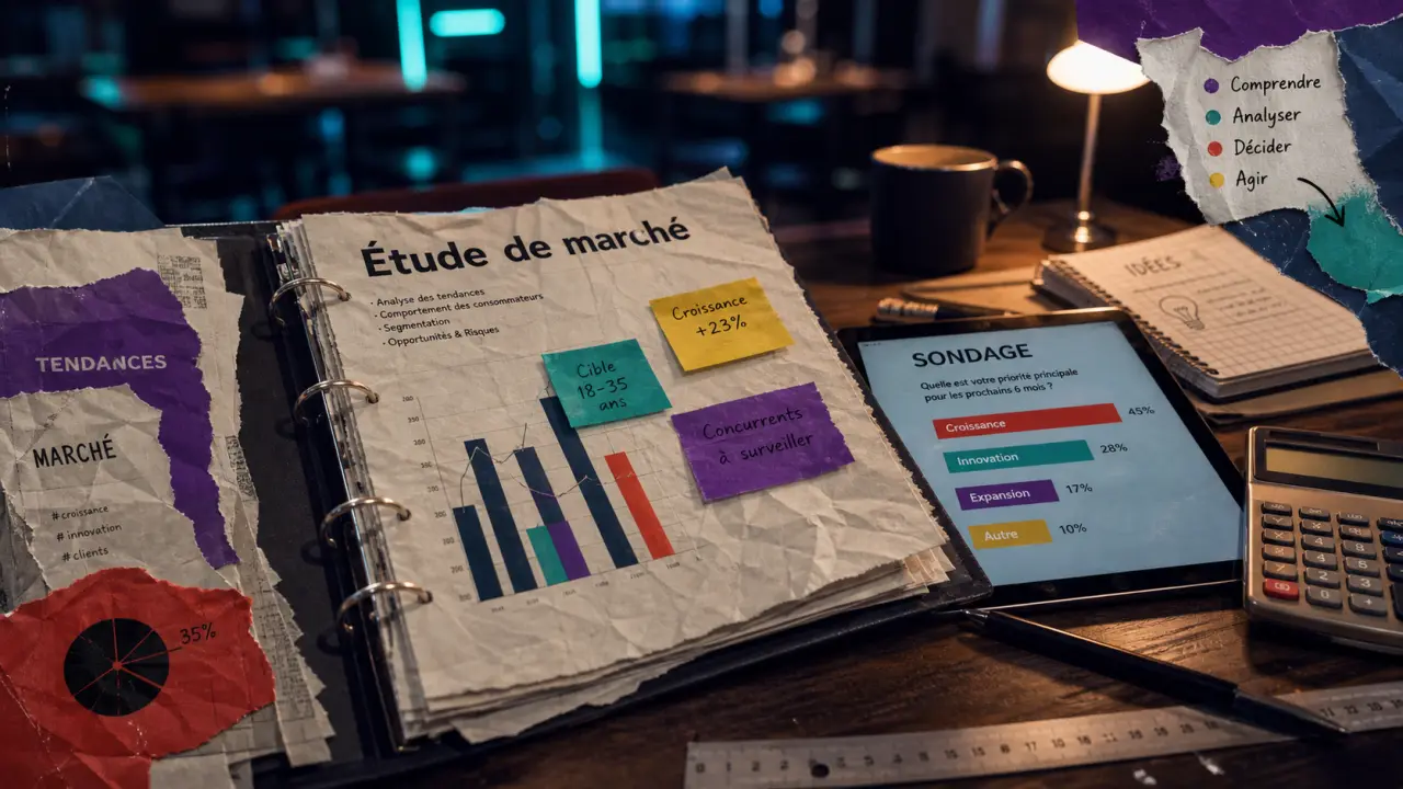 Étude de marché exemple, modèle Word/PDF en 4 étapes