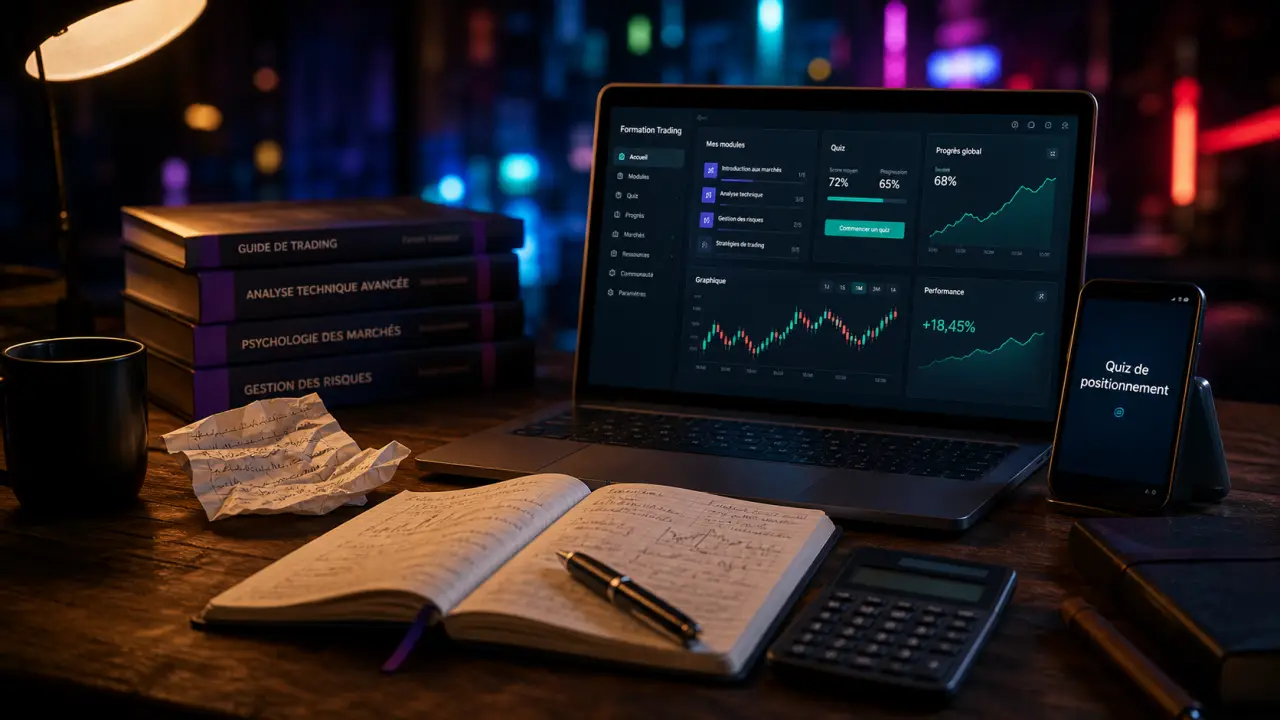 Formation en bourse : quiz sur tableau de bord boursier