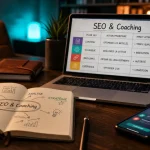 live mentor avis : coaching SEO sur ordinateur et smartphone