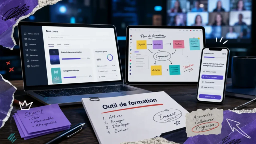 Outil de formation : LMS, visio ou quiz, choisir sans empiler les logiciels
