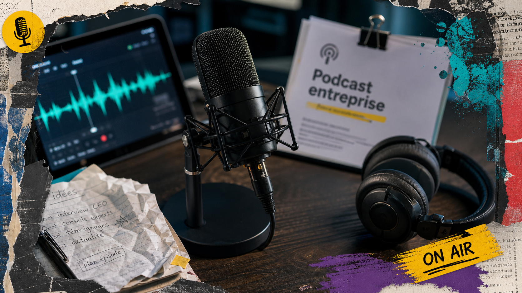 Podcast entreprise : studio micro pour marque employeur