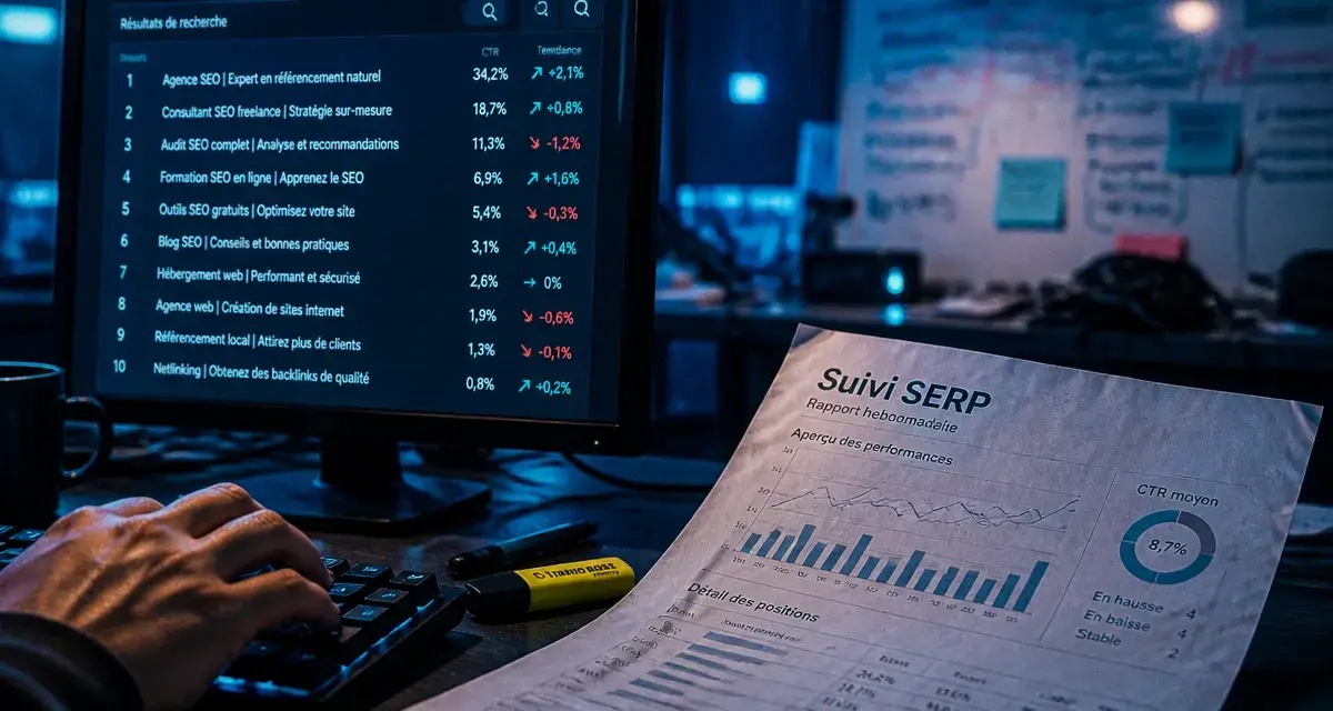 Positionnement serp : CTR première place 39,8 %
